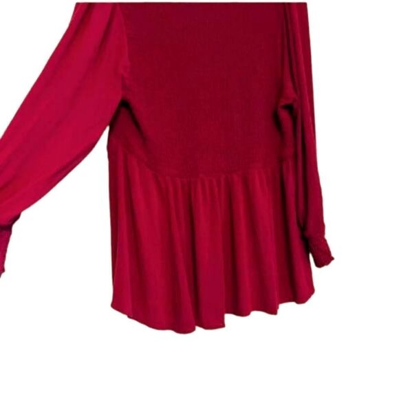 TORRID Plus Size NEW Gauze Babydoll LongSleeve  Tunic 1X - Picture 4 of 11